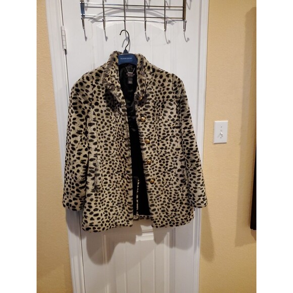 Victorias Secret Cheetah Faux Fur Coat XS Excellent - Picture 2 of 12